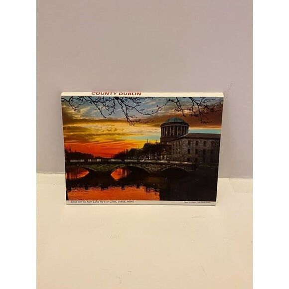 Vintage Country Dublin Ireland John Hinde Pictorial Letter Guide Postcard Unused - Picture 2 of 9